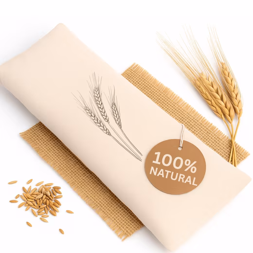 Large grain-filled heat pack – microwaveable, natural wheat grains