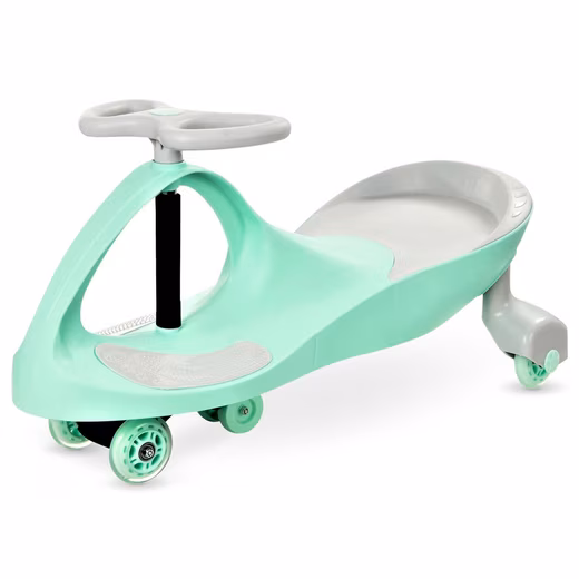 TwistCar pedal car for children – Pastelove Mint Green Light-up Wheels