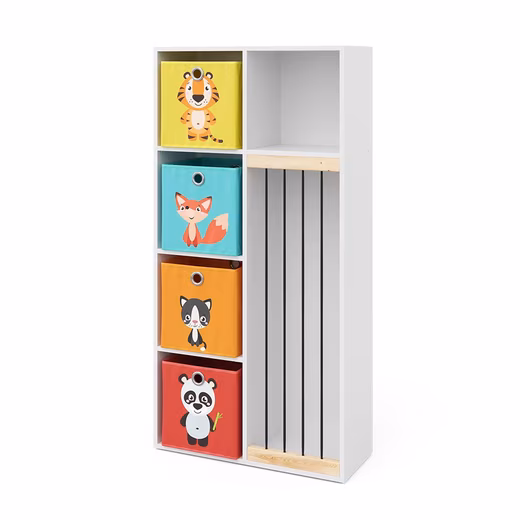 Bookcase Marvin, White, 72 x 143 cm - Image 16