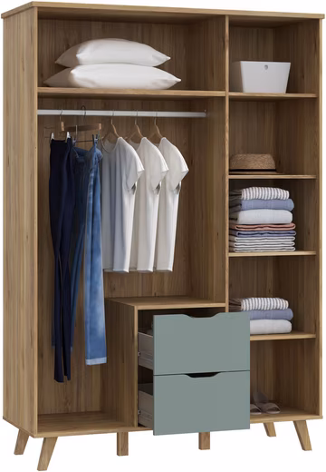Vankka hinged door cabinet, OTTOs Choice, wardrobe, plenty of storage space - Image 14