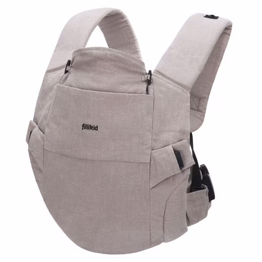 Baby Carrier Natural - Grey Baby carrier, front carrier, back carrier, baby carrier for babies from 3.5 kg