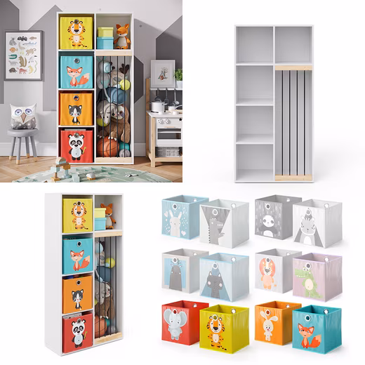 Bookcase Marvin, White, 72 x 143 cm - Image 14