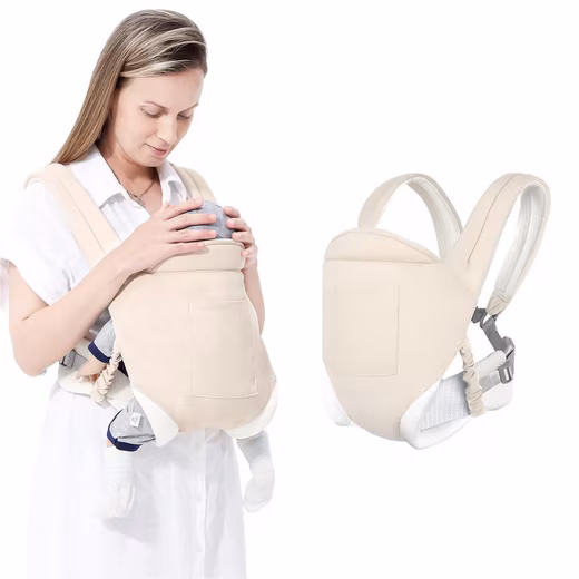 Baby carrier 3-in-1 with M-position, front carrier, back carrier & hip carrier (breathable honeycomb mesh, adjustable waist belt), for newborns & toddlers 3.5–20 kg