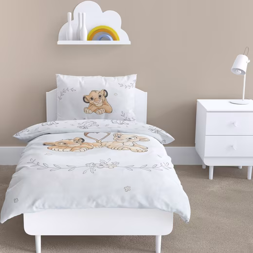 The Lion King baby bedding set, 100x135 + 40x60 cm, 100% cotton flannel Flannel, 2-piece set, Hakuna Matata children's bedding