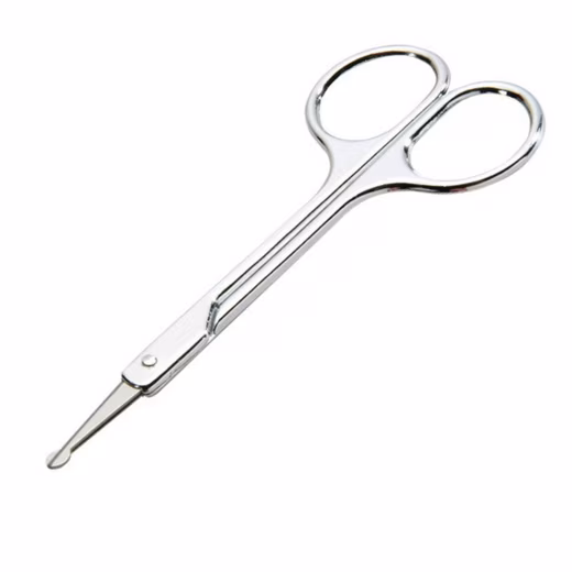 Baby nail scissors, safe with rounded tips, (066)