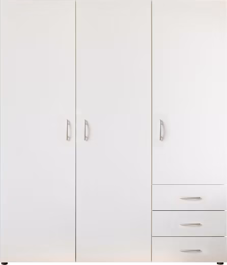 Hinged Door Cabinet Harry Bedroom Cabinet Bestseller in white - Image 11