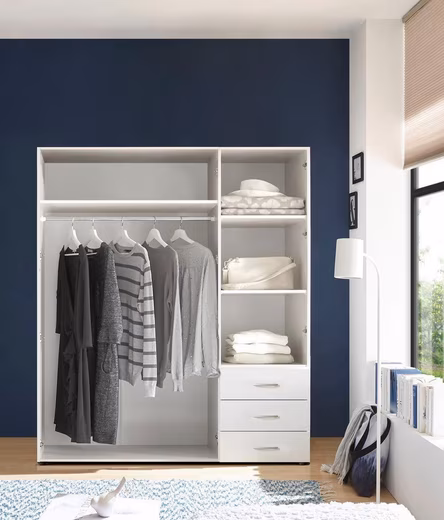 Hinged Door Cabinet Harry Bedroom Cabinet Bestseller in white - Image 14