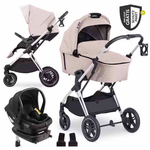 Vision X Trio Set Combi Stroller - Melange Beige
