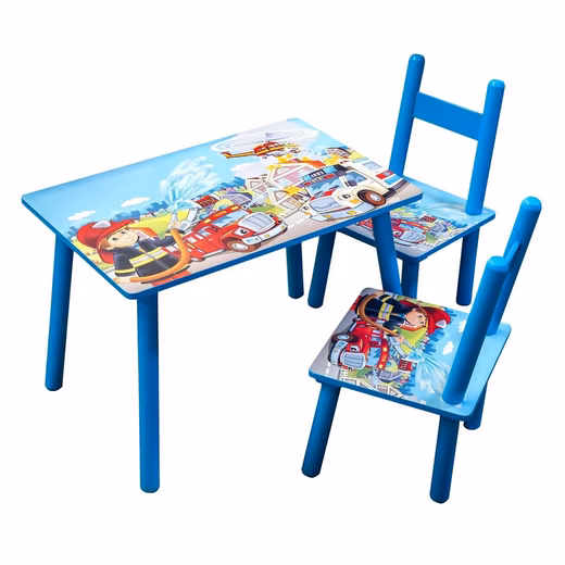 Children's Seating Set, Children's Table Set, Fire Engine