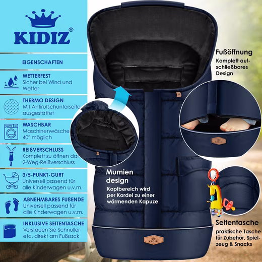 Baby sleeping bag Baby footmuff, baby footmuff, winter footmuff, baby car seat - Image 2