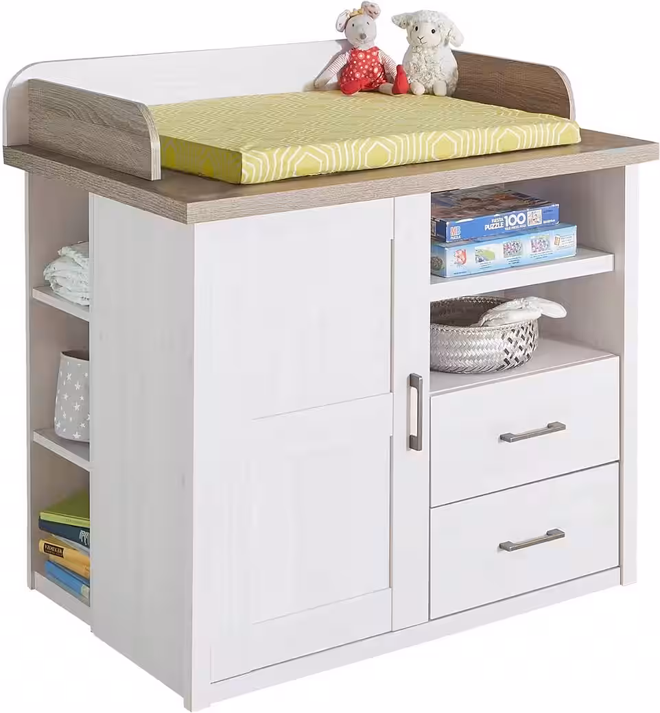 Wrap Chest of Drawers Luca Convertible to Chest of Drawers, incl. Display Rack