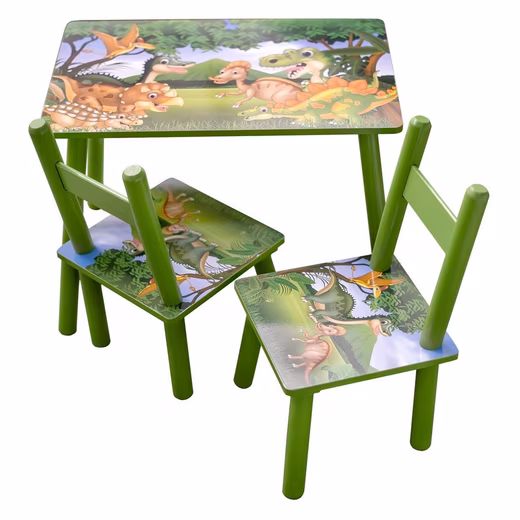 Children's Seating Set, Children's Table Set, Dinosaurs