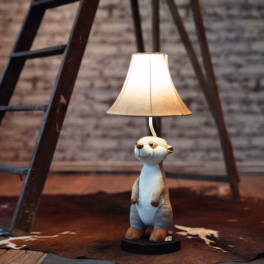 LED table lamp Eddie the Meerkat Integrated LED, neutral white, high-quality, unique, animal motif