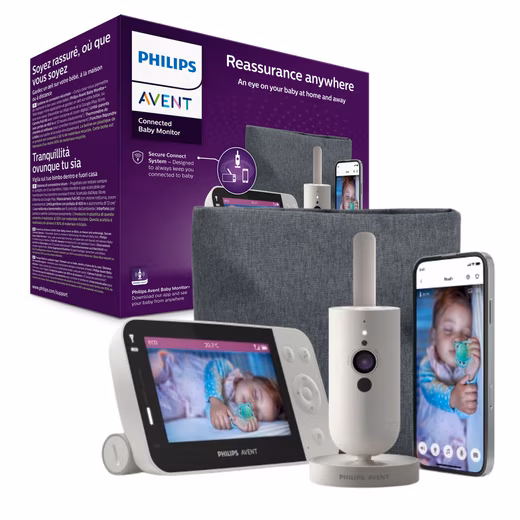 Video baby monitor Connected SCD953/26 with full HD camera, range of 400 meters and two-way audio function