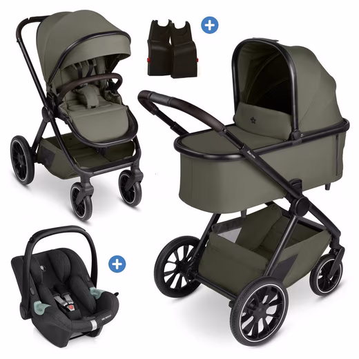 Combination stroller ABC Design S Three - Wheat / Bubble