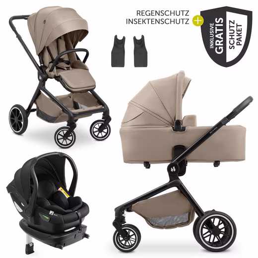 Combination stroller Move N Care Trio Set - Mocha