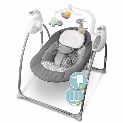 Baby swing, baby bouncer with sound, electric remote control
