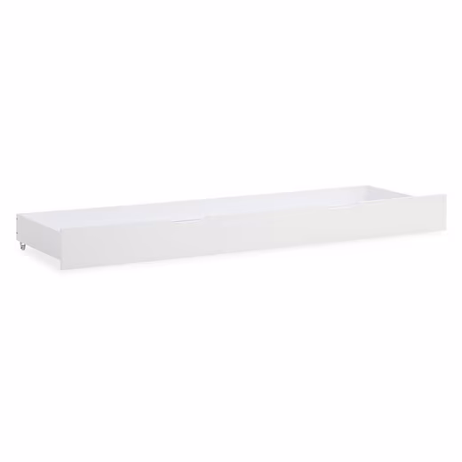 Bed drawer with wheels 63x196 cm Bed box wood drawer white Storage