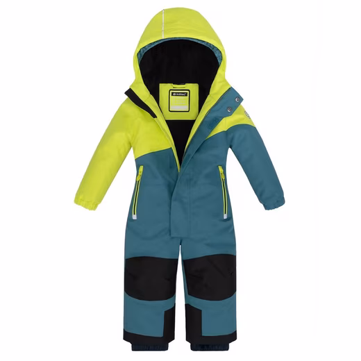 Snowsuit, children's ski suit, blue/green - Image 3