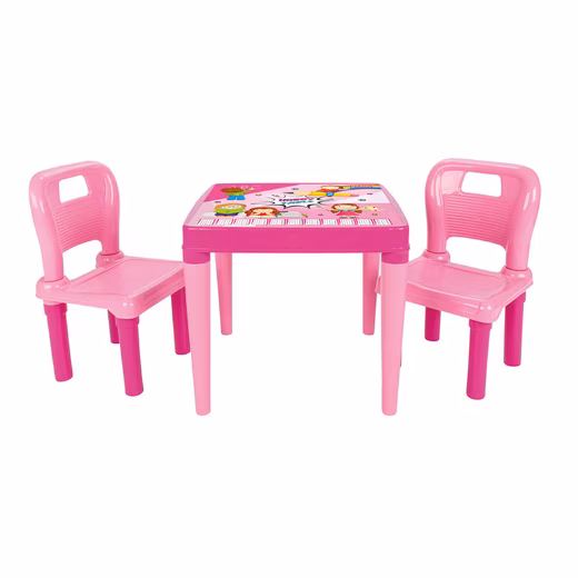 Children's seating set (2 children's chairs, 1 children's table), suitable for ages 3 and up