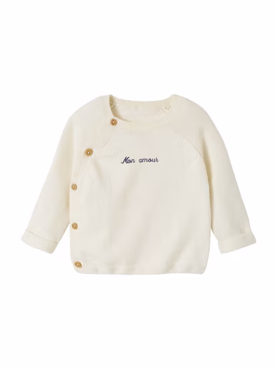 Baby cardigan with buttons
