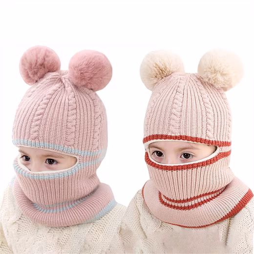 Baby balaclava, 2-pack, cute toddler earflap beanie, warm, soft, unisex