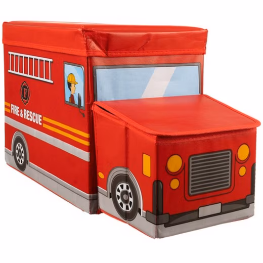 Toy chest fire truck toy storage boxes