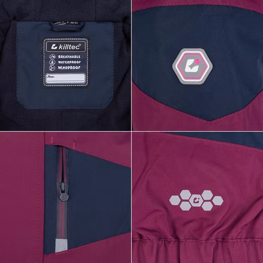 Snowsuit, children's ski suit, orchid/dark navy - Image 2