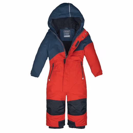 Snowsuit, children's ski suit, dark red/dark blue - Image 2