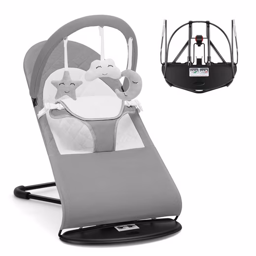 Baby bouncer, baby swing, baby bouncer, play bar with 3 toys