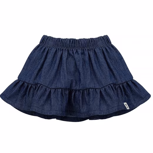 Pinokio Denim Skirt, Short Denim Skirt, Romantic Blue