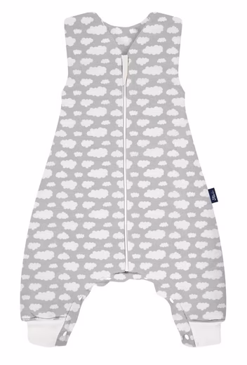 Baby sleeping bag Sleep-Overall padded sleeping bag with feet Cloud Silver Exclusive