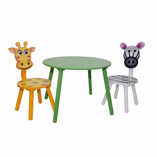 Children's seating group, children's table group, Zebra