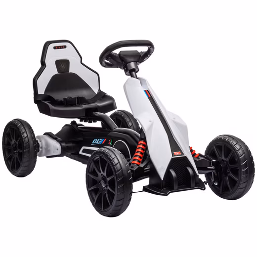Electric children's car, electric go-kart with 2-way mode, safety belt, steering wheel