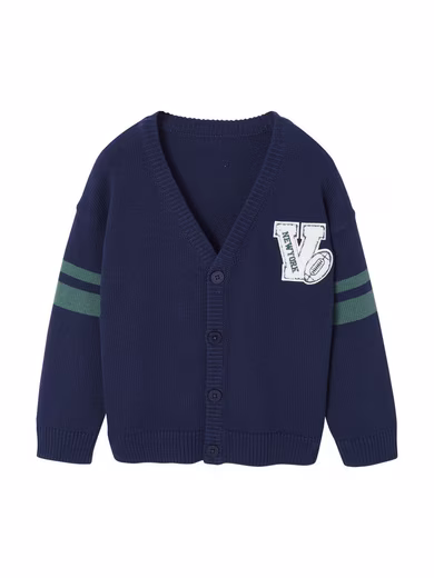 Boys' cardigan with V-neck