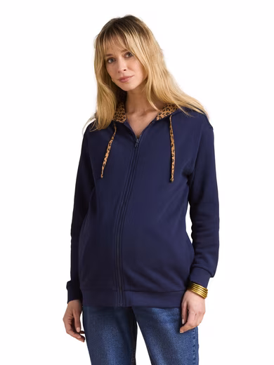 Maternity Sweatshirt Babywearing Jacket, Organic Cotton