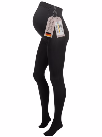 Maternity Tights Thermal Tights - Black - Soft - Opaque