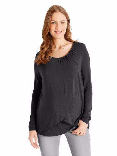 Maternity Shirt Shirt for Pregnancy & Breastfeeding