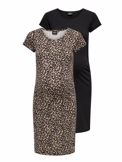 Maternity Dress OLMLOVELY LIFE S/S DRESS 2-PCK NOOS