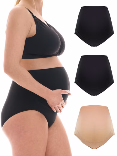 Maternity Briefs Cotton Mix - Overbelly Briefs - Maternity Underwear