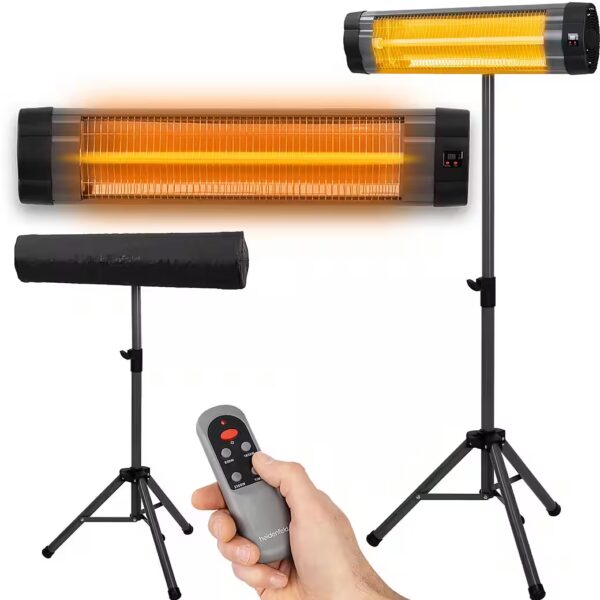 Radiant Heater Infrared Radiant Heater IH100 with Tripod & Remote Control, 3 J. Warranty