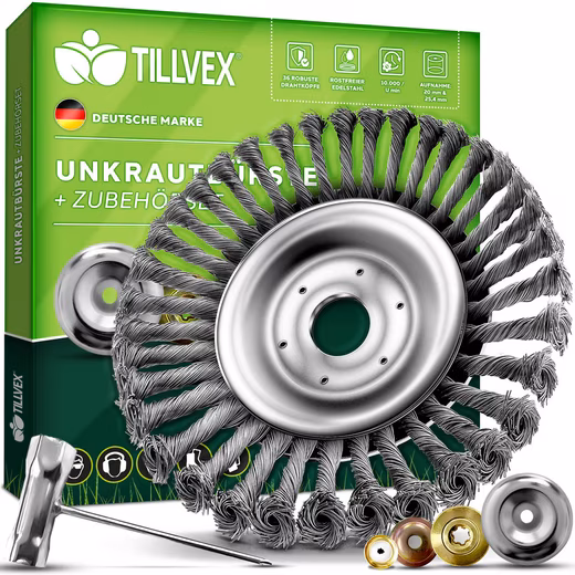 Petrol lawn trimmer, tillvex®, weed brush, weed brush, brushcutter, brush cutter