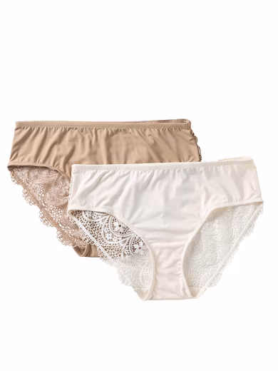 Maternity briefs Maternity briefs made of microfibre and lace