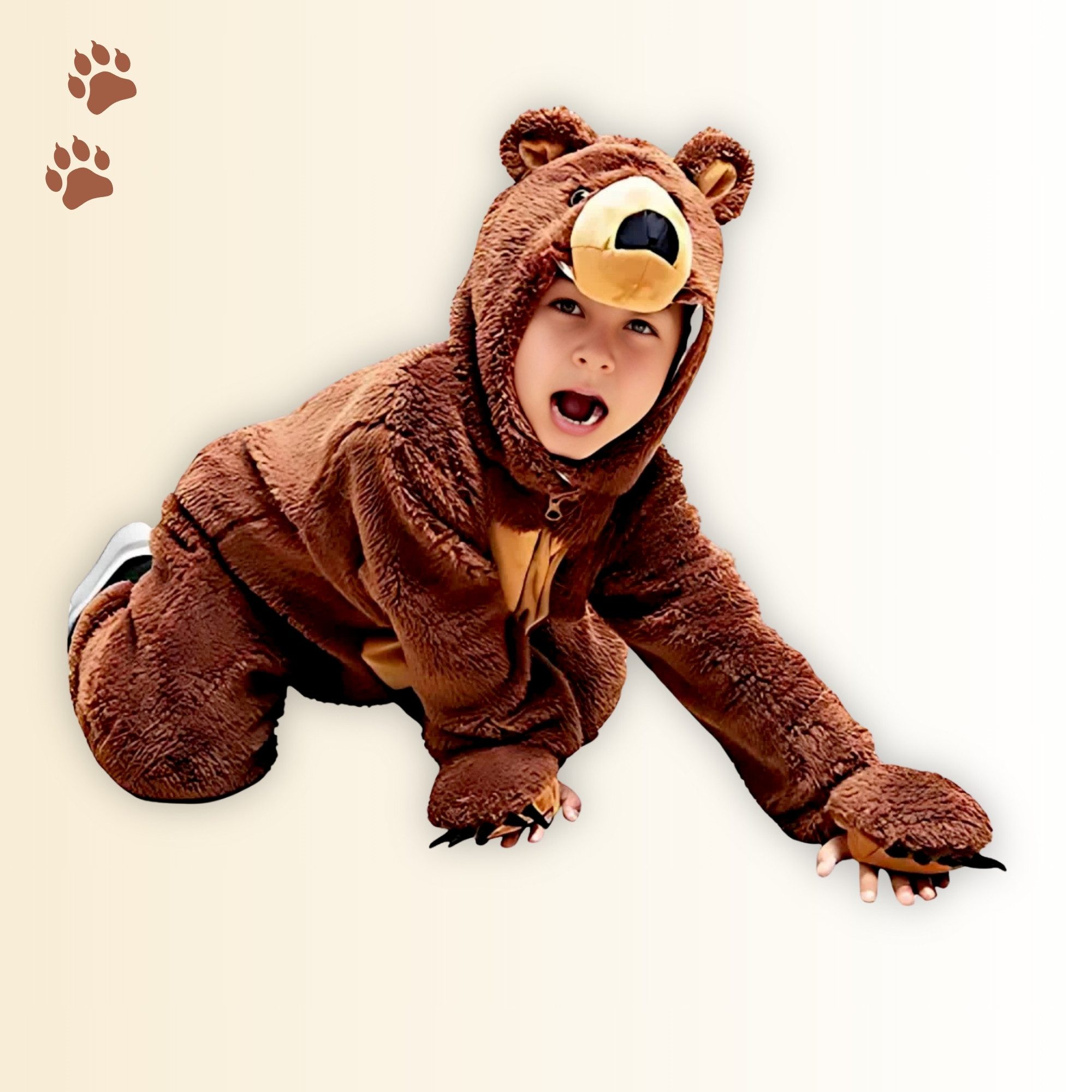 Brown bear costume, F67, children's, carnival, Mardi Gras - Image 3
