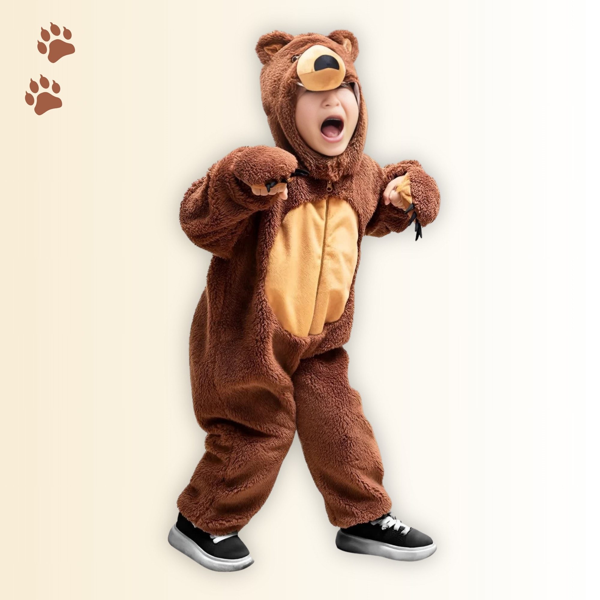 Brown bear costume, F67, children's, carnival, Mardi Gras - Image 4