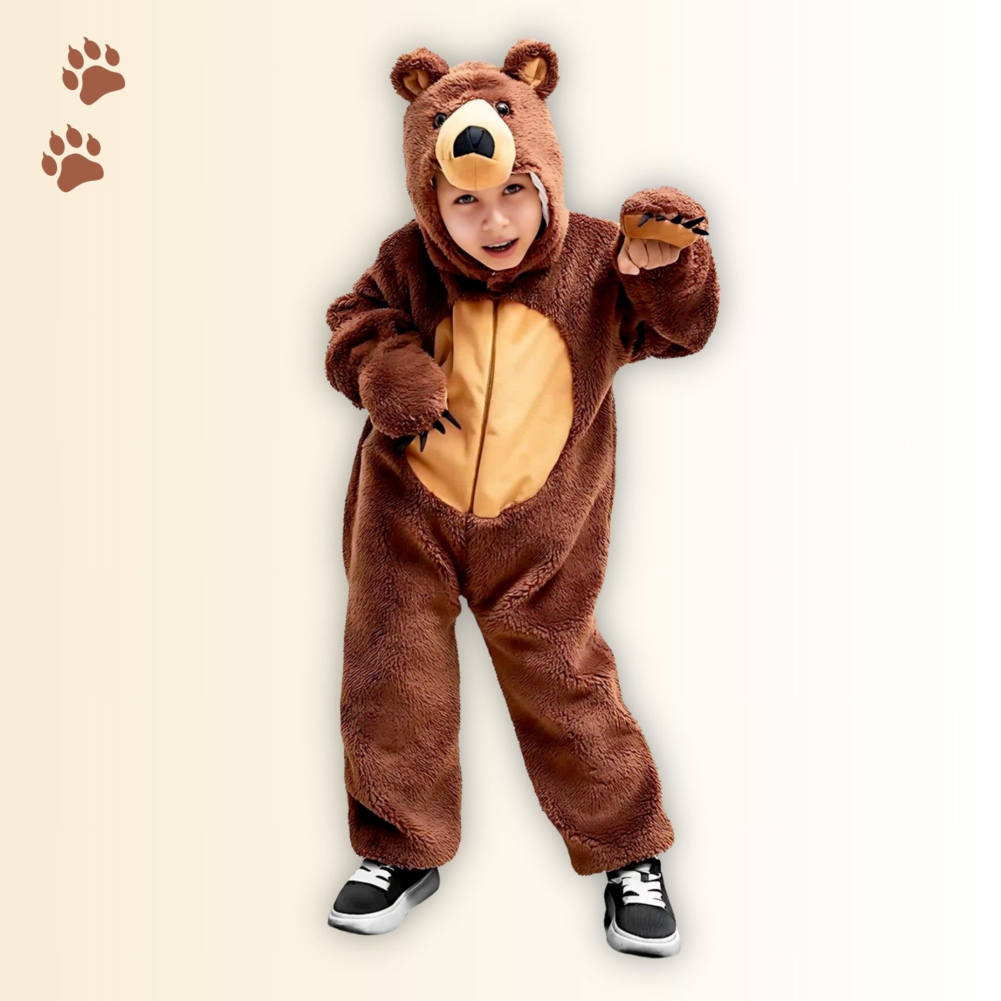 Brown bear costume, F67, children's, carnival, Mardi Gras - Image 5
