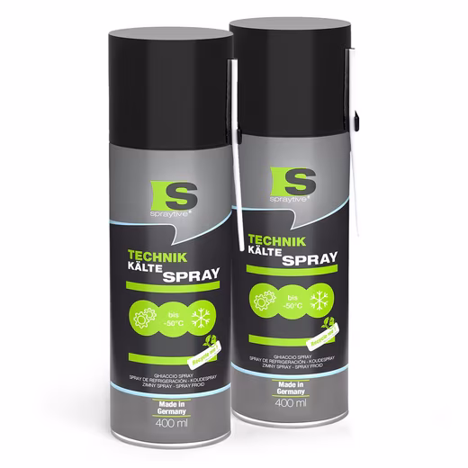 Refrigerant 2x 400ml Freezing Spray Workshop: Ice spray, freezing spray down to -50°C Made in Germany