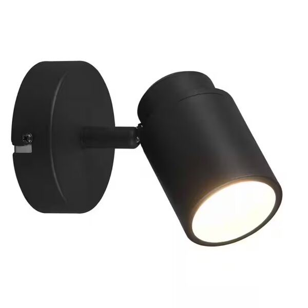 LED wall spotlights Dimmable, replaceable LED, warm white, indoor, bathroom lamp, guest WC lamp, swivel mirror light, Ø 10.5cm