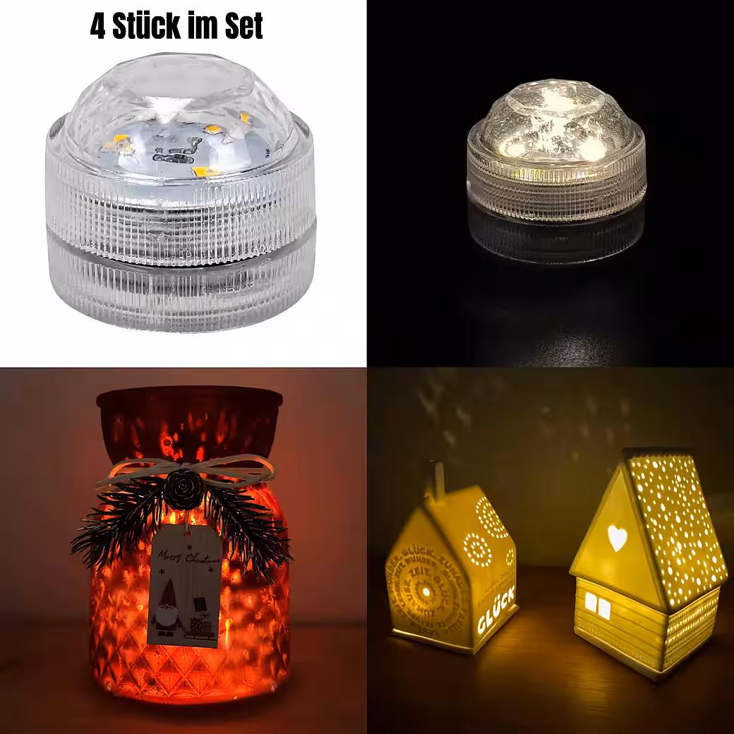 LED Decorative Light Set - Power LEDs as a replacement for tea lights and candles for lighting
