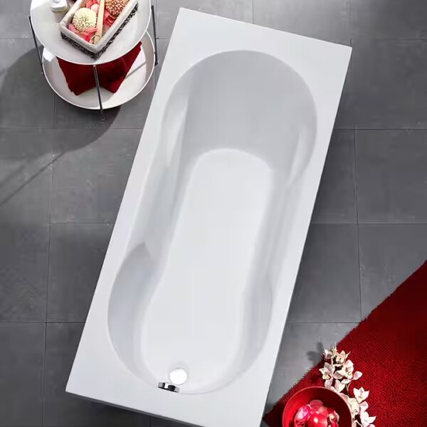 Julia's Bathtub (Complete set, 3-piece), with bathtub support and drain fitting